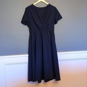 Shein Curve Short Sleeve Midi Dress